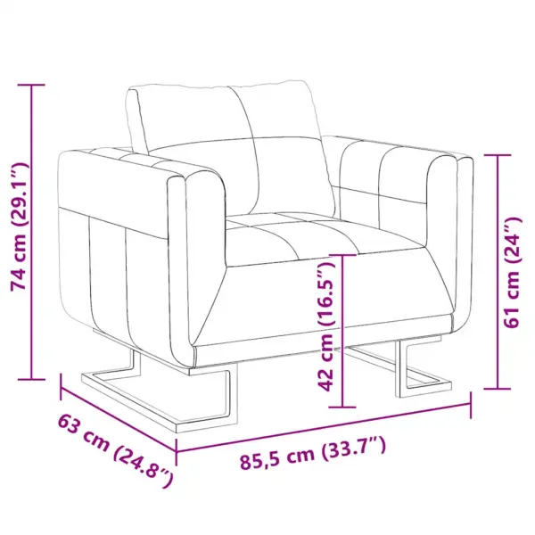 Pruun kunstnahast tugitool kroomitud jalgadega, 85,5 x 63 x 74 cm – 7