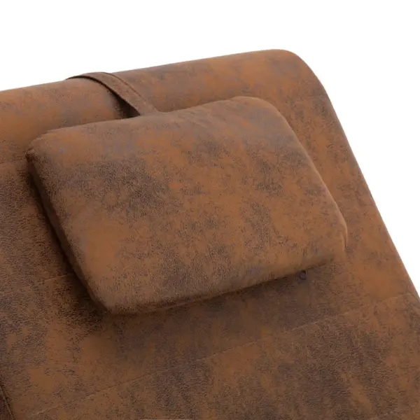 Kanapee padjaga, pruun kunstseemisnahk, 144 x 59 x 79 cm – 7