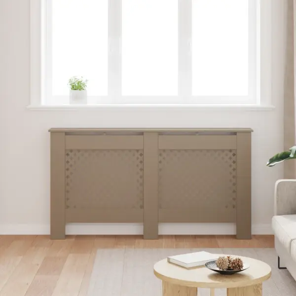 Pruun MDF radiaatorikate kärgstruktuuriga, 152 x 19 x 81,5 cm – 3
