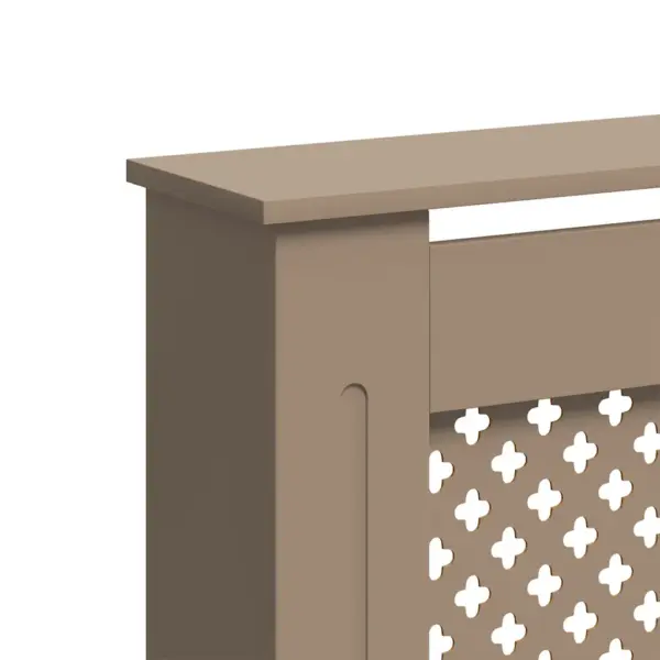 Pruun MDF radiaatorikate kärgstruktuuriga, 152 x 19 x 81,5 cm – 6