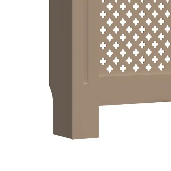Pruun MDF radiaatorikate kärgstruktuuriga, 152 x 19 x 81,5 cm – 7