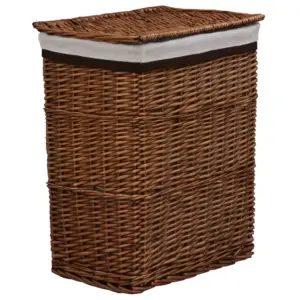 Pruun pajust pesukorv, 43 x 34 x 57,5 cm