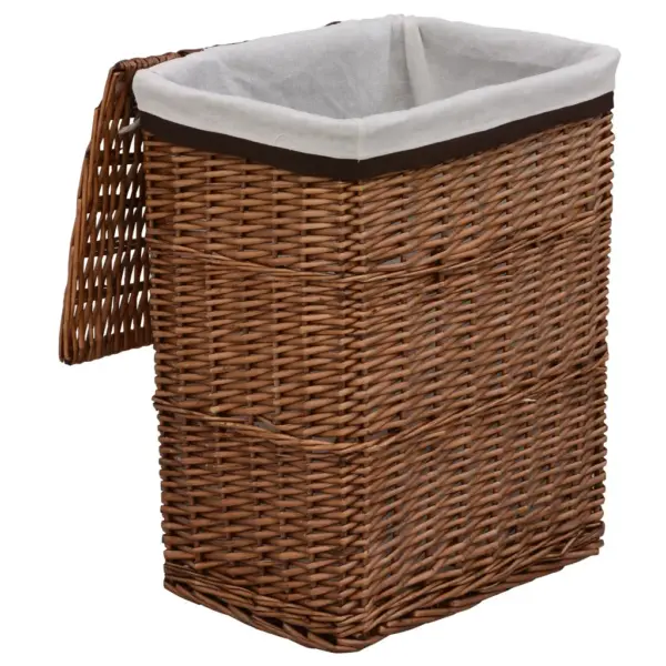 Pruun pajust pesukorv, 43 x 34 x 57,5 cm – 5