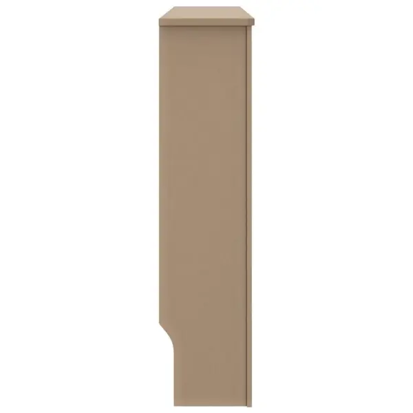 Radiaatorikate vertikaalsete liistudega, pruun tehispuit, 152 x 19 x 81,5 cm – 5