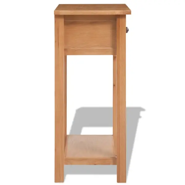 Pruun tammepuidu ja MDF-plaadiga konsoollaud, 50 x 32 x 75 cm - 3