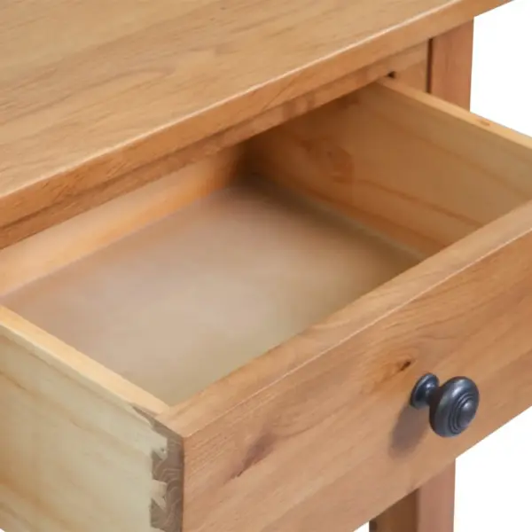 Pruun tammepuidu ja MDF-plaadiga konsoollaud, 50 x 32 x 75 cm - 5