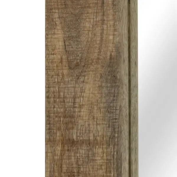 Pruuni mangopuidust raamiga peegel, 50 x 110 cm - 4