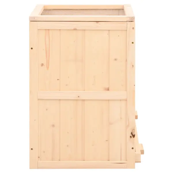Puidust 2-korruseline hamstripuur jooksurattaga, pruun, 81 x 40 x 60 cm – 5