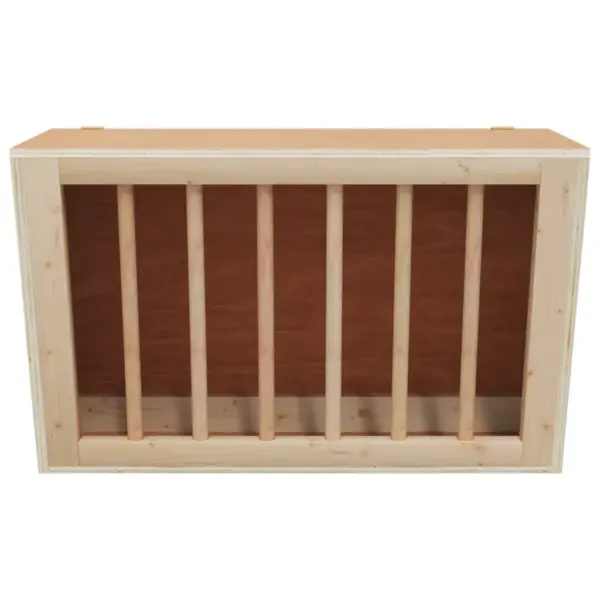 Väikeloomade puidust heinasõim küülikutele ja merisigadele, 37 x 18,5 x 23 cm, nulupuit – 3