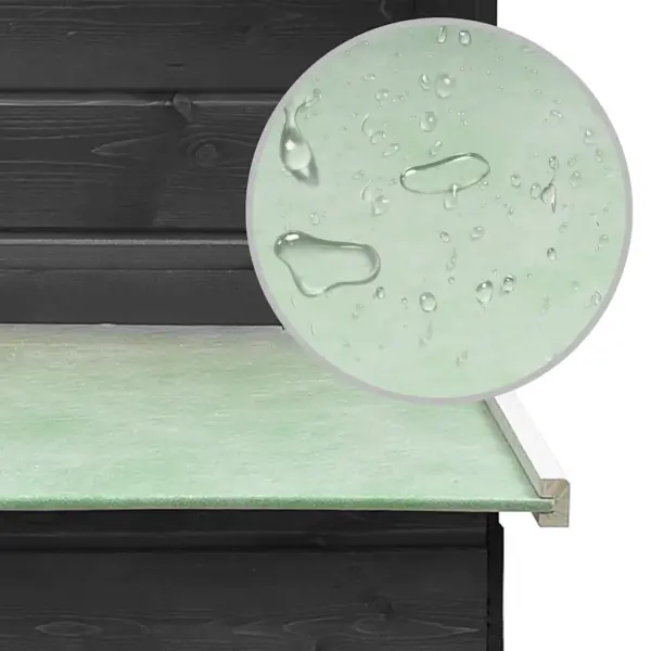 Puidust kanakuut hall-rohelise katusega, 170 x 81 x 110 cm – 6