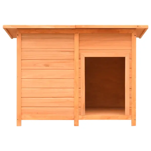 Puidust koerakuut veekindla katusega, pruun/roheline, 120 x 77 x 86 cm – 2