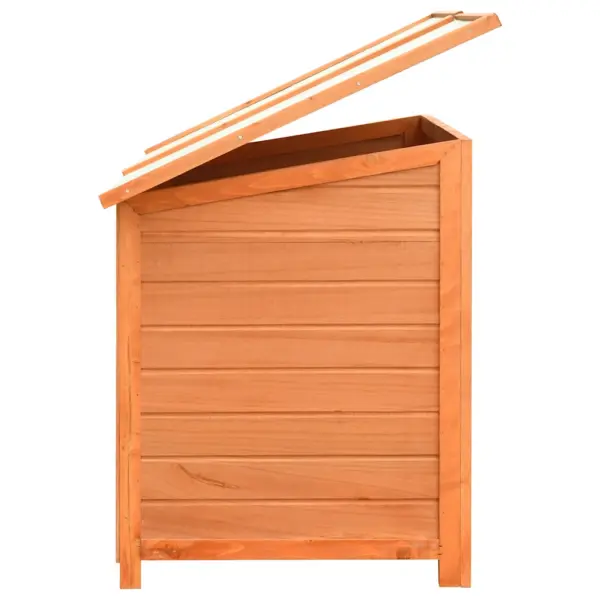 Puidust koerakuut veekindla katusega, pruun/roheline, 120 x 77 x 86 cm – 7