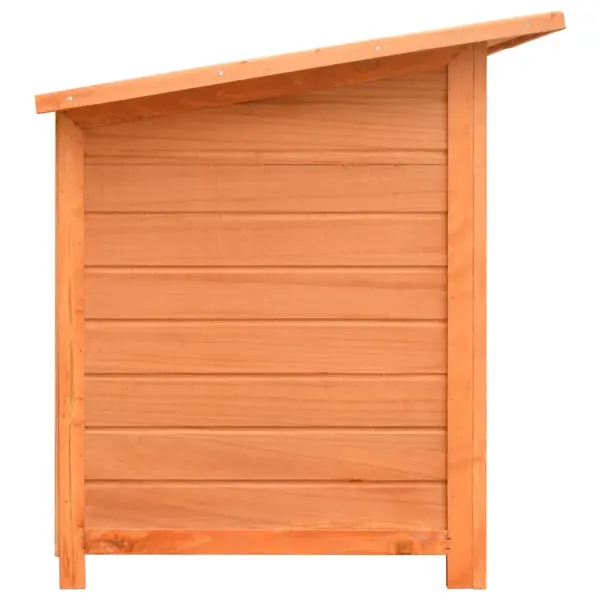Puidust koerakuut veekindla katusega, pruun/roheline, 120 x 77 x 86 cm – 8