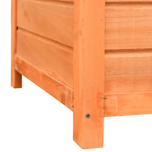 Puidust koerakuut veekindla katusega, pruun/roheline, 120 x 77 x 86 cm – 10