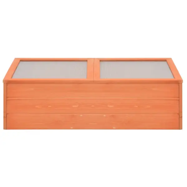 Puidust madal kasvuhoone PC-plaadist kaantega, 100 x 50 x 34 cm - 2