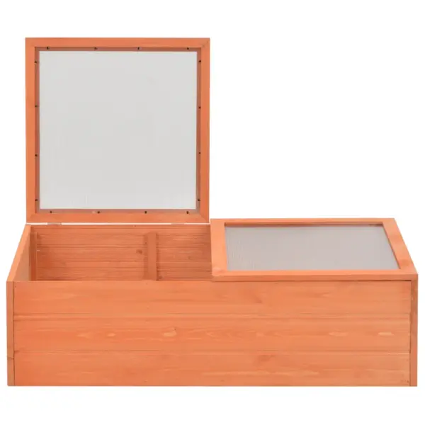 Puidust madal kasvuhoone PC-plaadist kaantega, 100 x 50 x 34 cm - 3