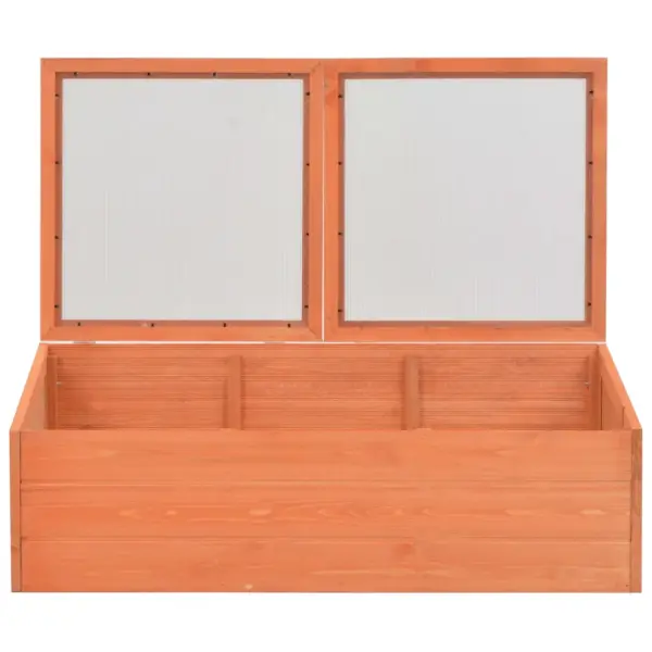 Puidust madal kasvuhoone PC-plaadist kaantega, 100 x 50 x 34 cm - 4
