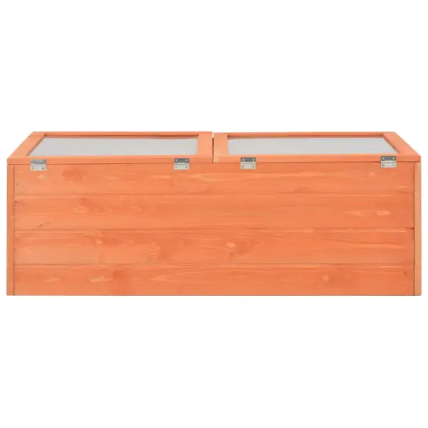 Puidust madal kasvuhoone PC-plaadist kaantega, 100 x 50 x 34 cm - 6