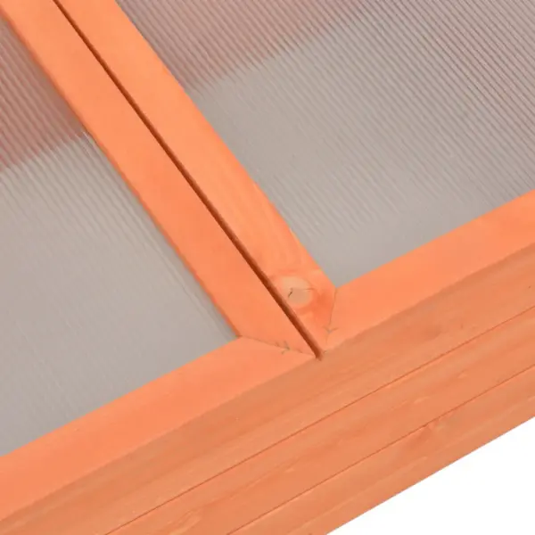 Puidust madal kasvuhoone PC-plaadist kaantega, 100 x 50 x 34 cm - 7