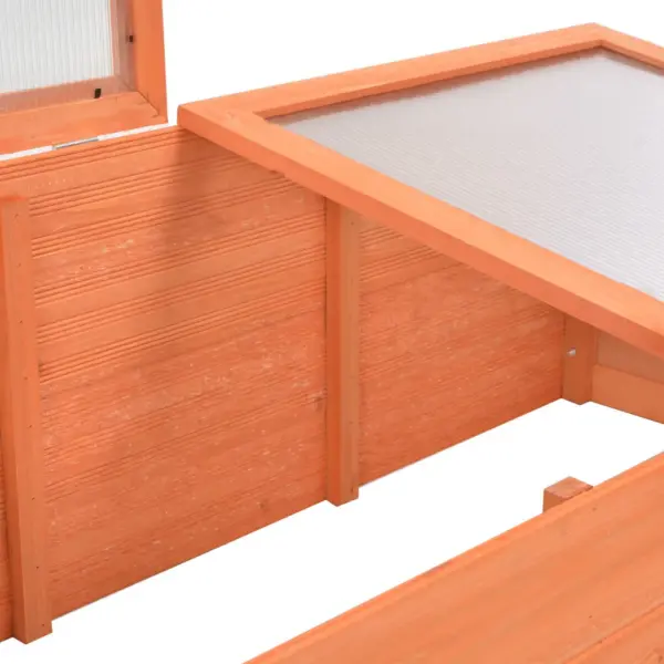 Puidust madal kasvuhoone PC-plaadist kaantega, 100 x 50 x 34 cm - 8