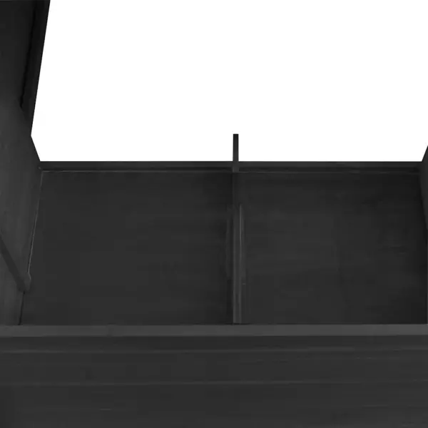 Puidust õuekanakuut munapuuriga, hall-valge, 202 x 75 x 98 cm – 7
