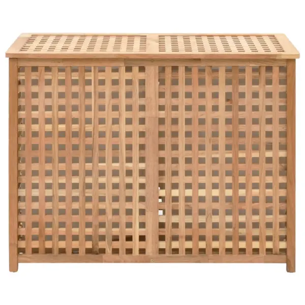 Kahe lahtriga pesukast, naturaalne tugevast pähklipuidust ja vineerist, 87,5 x 46 x 67 cm – 3