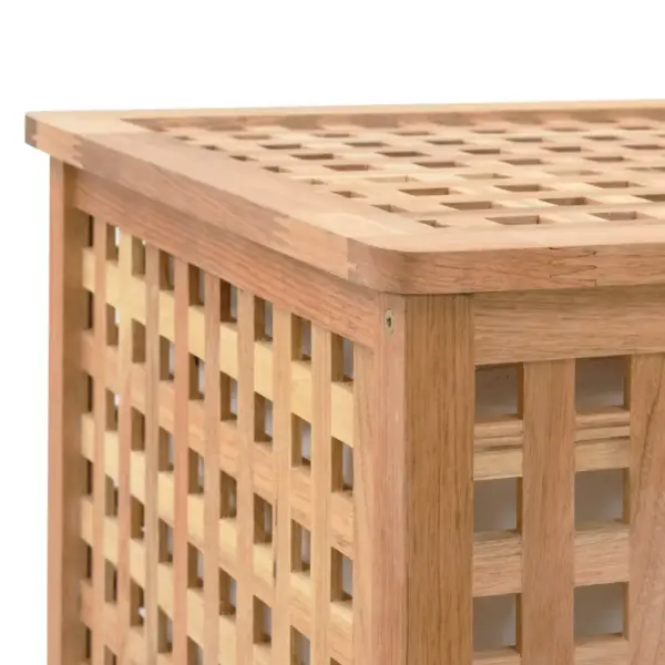 Kahe lahtriga pesukast, naturaalne tugevast pähklipuidust ja vineerist, 87,5 x 46 x 67 cm – 6