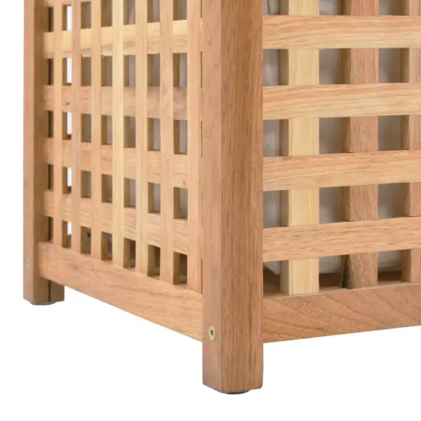 Kahe lahtriga pesukast, naturaalne tugevast pähklipuidust ja vineerist, 87,5 x 46 x 67 cm – 7