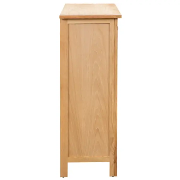 Veinikapp 24 pudelile, tammepuit ja tammespooniga MDF, pruun, 72 x 32 x 90 cm - 4