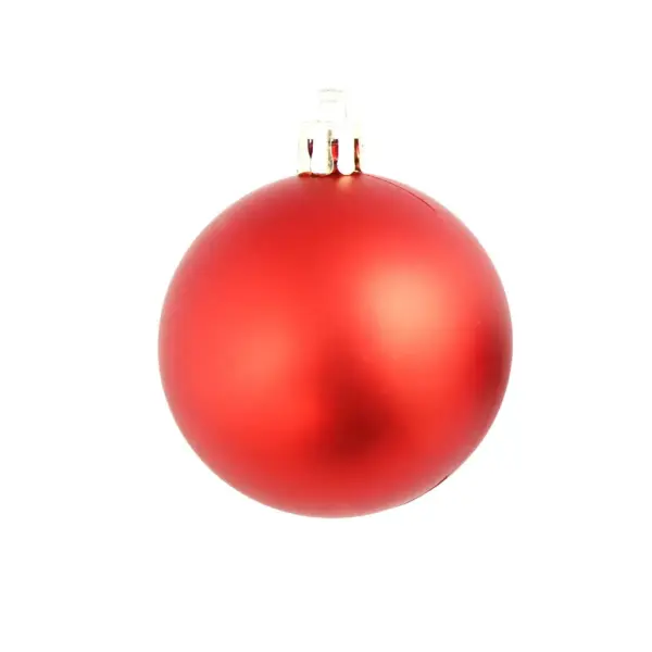 100-osaline punane plastist jõulukuulide komplekt, 3/4/6 cm – 5