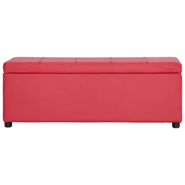 Panipaigaga pink, punane kunstnahk, 116 x 39 x 44 cm – 2