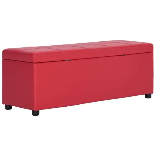 Panipaigaga pink, punane kunstnahk, 116 x 39 x 44 cm – 4