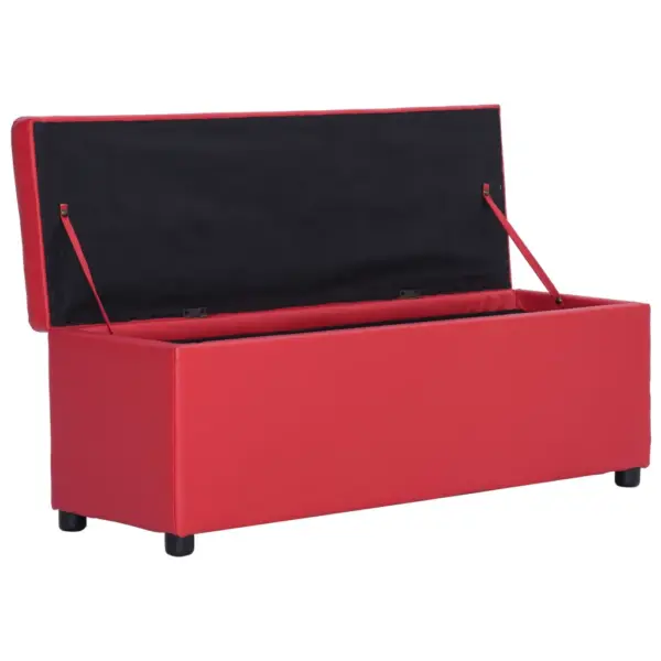 Panipaigaga pink, punane kunstnahk, 116 x 39 x 44 cm – 5