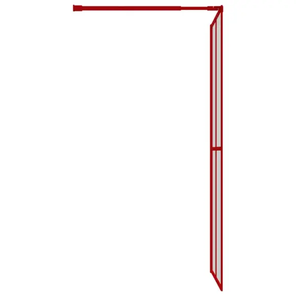Dušisein dušinurka, läbipaistev ESG-klaas, punane raam, 100 x 195 cm – 4