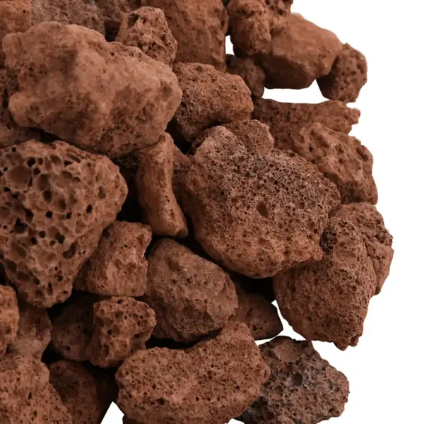 Punased vulkaanilised laavakivid akvaariumile ja aiale, 1–2 cm, 25 kg – 5