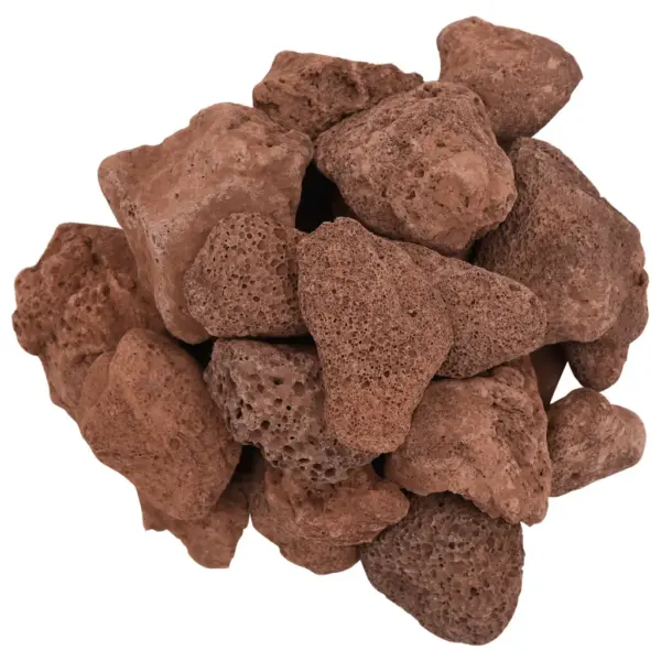 Punased vulkaanilised laavakivid akvaariumile ja aiamaastikule, 5–8 cm, 10 kg – 4