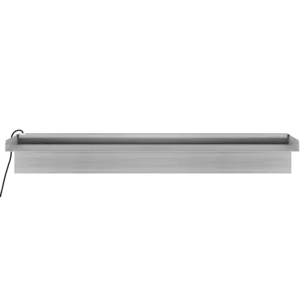 Purskkaevu kosk tiigile ja basseinile, RGB LED-tuled, harjatud roostevaba teras, hõbedane, 60 cm – 8
