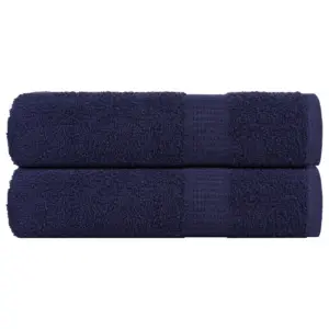 Tumesinised puuvillased saunalinad FROGN, 2 tk, 100 x 150 cm, 360 g/m²
