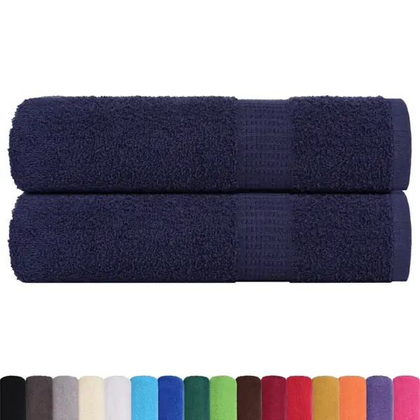 Tumesinised puuvillased saunalinad FROGN, 2 tk, 100 x 150 cm, 360 g/m² – 2