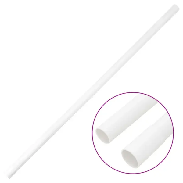 Valged PVC kaablikanalid klambritega, Ø 25 mm, 30 m komplekt – 3
