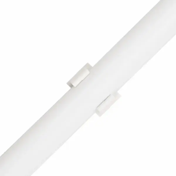 Valged PVC kaablikanalid klambritega, Ø 25 mm, 30 m komplekt – 7
