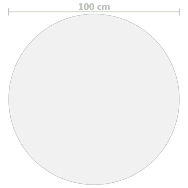 Läbipaistev ümmargune PVC lauakaitsematt, matt, Ø 100 cm, 1,6 mm - 5