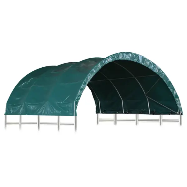 PVC loomatelk kariloomadele, tumeroheline, 3,7 x 3,7 m – 2