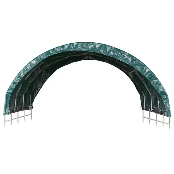 PVC loomatelk kariloomadele, tumeroheline, 3,7 x 3,7 m – 3