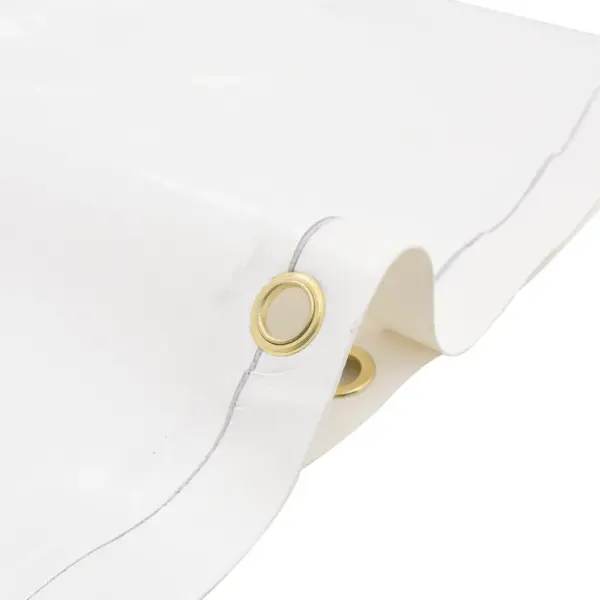 Valge PVC-kattega present, rebenemis- ja veekindel, 1,5 x 2 m, 650 g/m² – 4