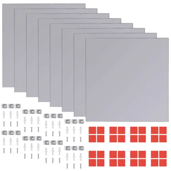 Raamita peegliplaadid seinale, kvaliteetne klaas, 16 tk, 20,5 x 20,5 cm – 2