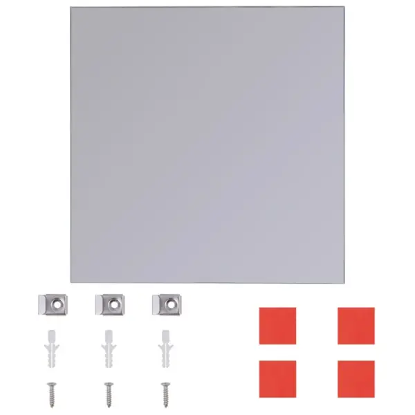 Raamita peegliplaadid seinale, kvaliteetne klaas, 16 tk, 20,5 x 20,5 cm – 5