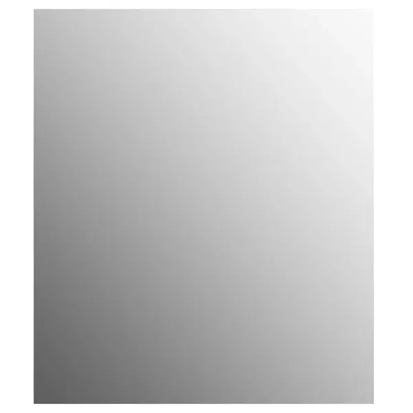 Raamita ristkülikukujuline seinapeegel, 70 x 50 cm, hõbedane klaas – 3