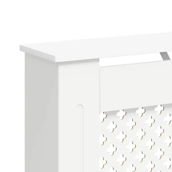 Valged MDF radiaatorikatted riiulina, 2 tk, 112 x 19 x 81,5 cm – 8