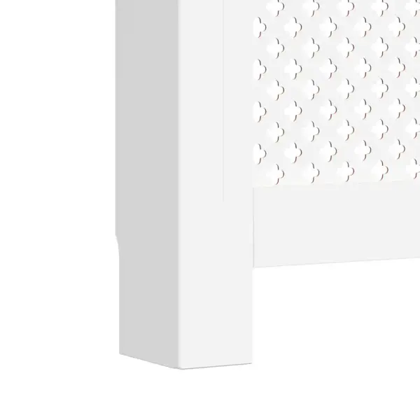 Valged MDF radiaatorikatted riiulina, 2 tk, 112 x 19 x 81,5 cm – 9